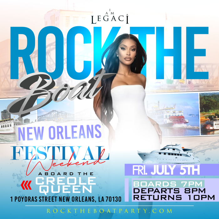 ROCK THE BOAT ANNUAL ALL WHITE BOAT RIDE PARTY NEW