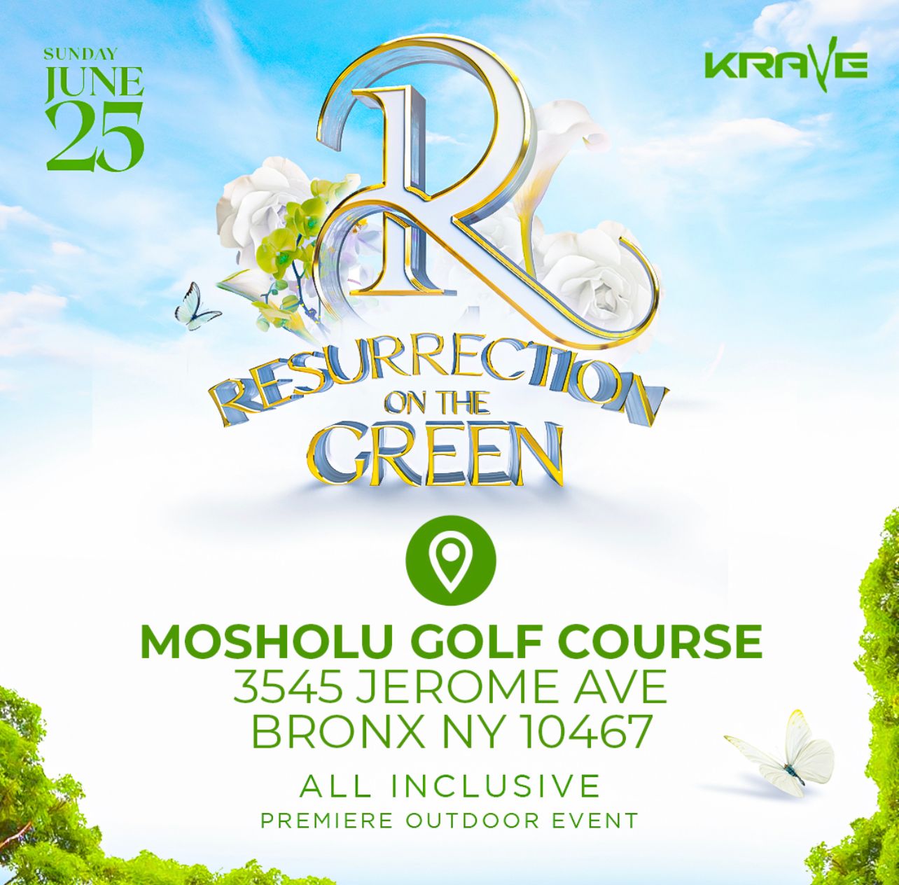 RESURRECTION on the Green 2023Caribbean Brunch/Day